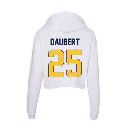Marquette - NCAA Men's Lacrosse : Justin Daubert - Women's Crop Fleece Hoodie-1