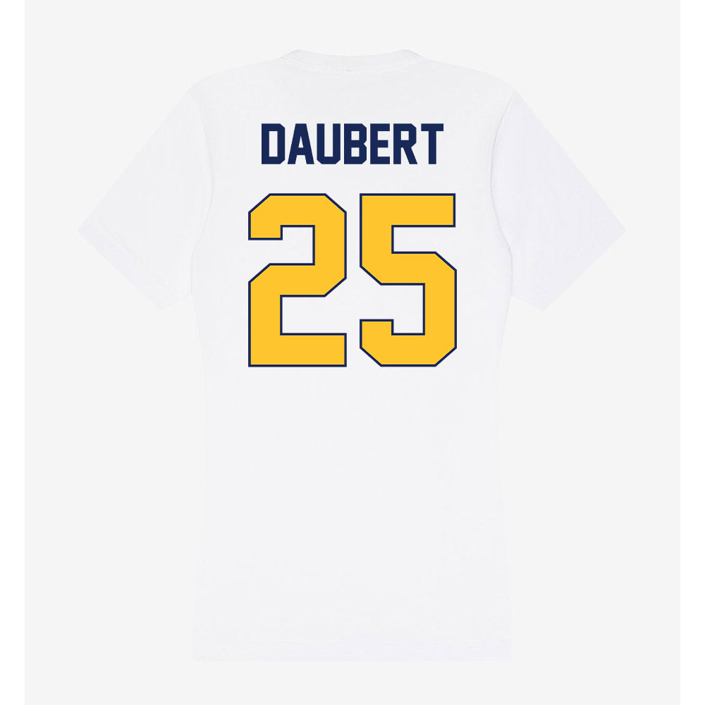 Marquette - NCAA Men's Lacrosse : Justin Daubert - Women's V-Neck T-Shirt-1