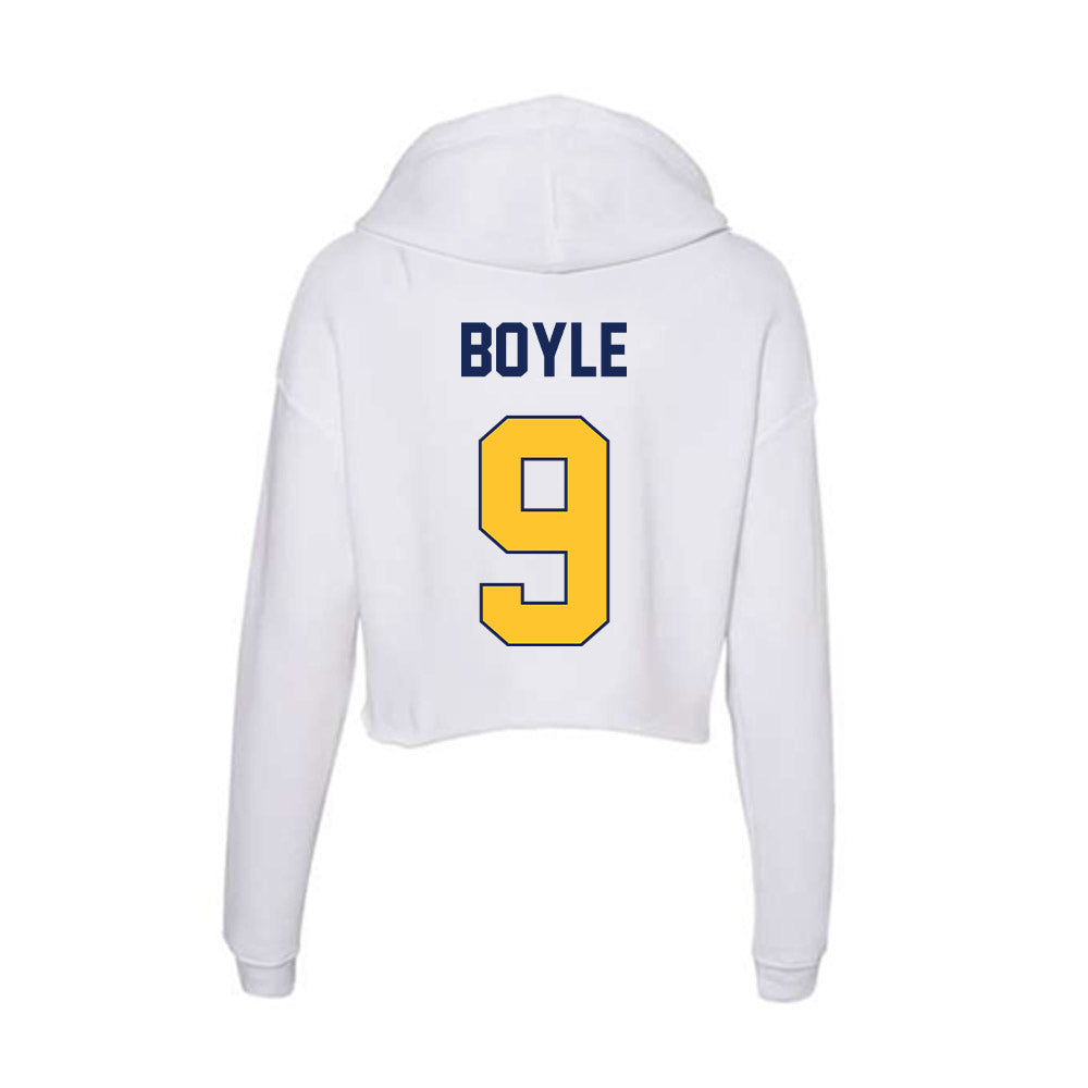 Marquette - NCAA Women's Soccer : Aislinn Boyle - Classic Shersey Women's Crop Fleece Hooded Sweatshirt-1