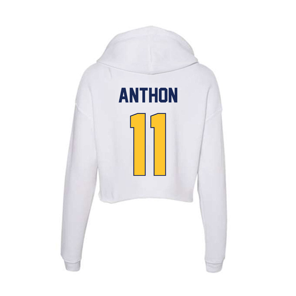 Marquette - NCAA Women's Basketball : Noelle Anthon - Women's Crop Fleece Hoodie-1
