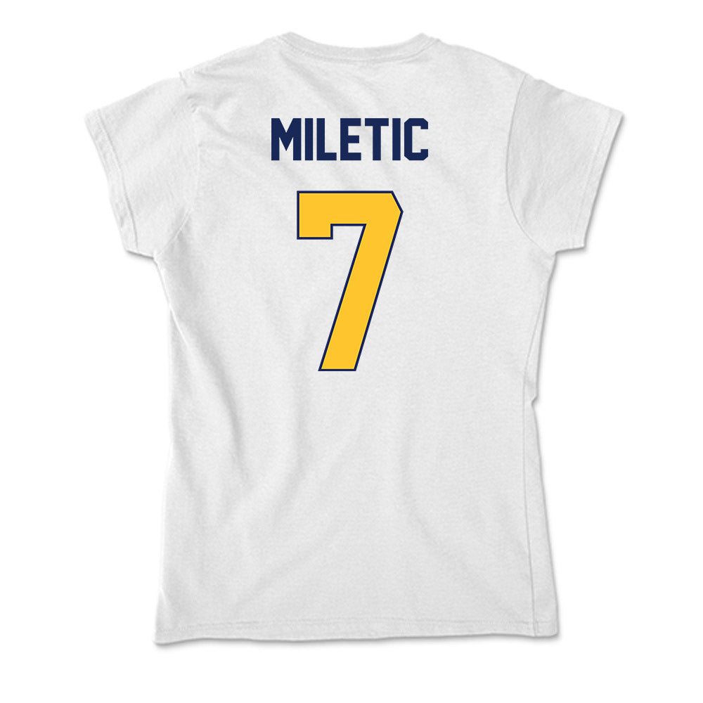 Marquette - NCAA Men's Basketball : Ian Miletic - Classic Shersey Soft Style Women’s T-Shirt-1