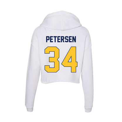Marquette - NCAA Women's Basketball : Kayl Petersen - Classic Shersey Women's Crop Fleece Hoodie-1