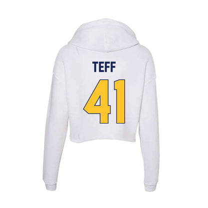 Marquette - NCAA Men's Lacrosse : Troy Teff - Women's Crop Fleece Hoodie-1