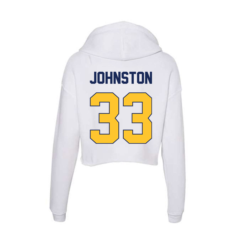 Marquette - NCAA Men's Basketball : Ethan Johnston - Classic Shersey Women's Crop Fleece Hoodie-1