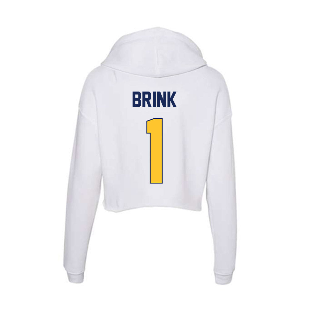 Marquette - NCAA Men's Soccer : Marten Brink - Classic Shersey Women's Crop Fleece Hooded Sweatshirt-1