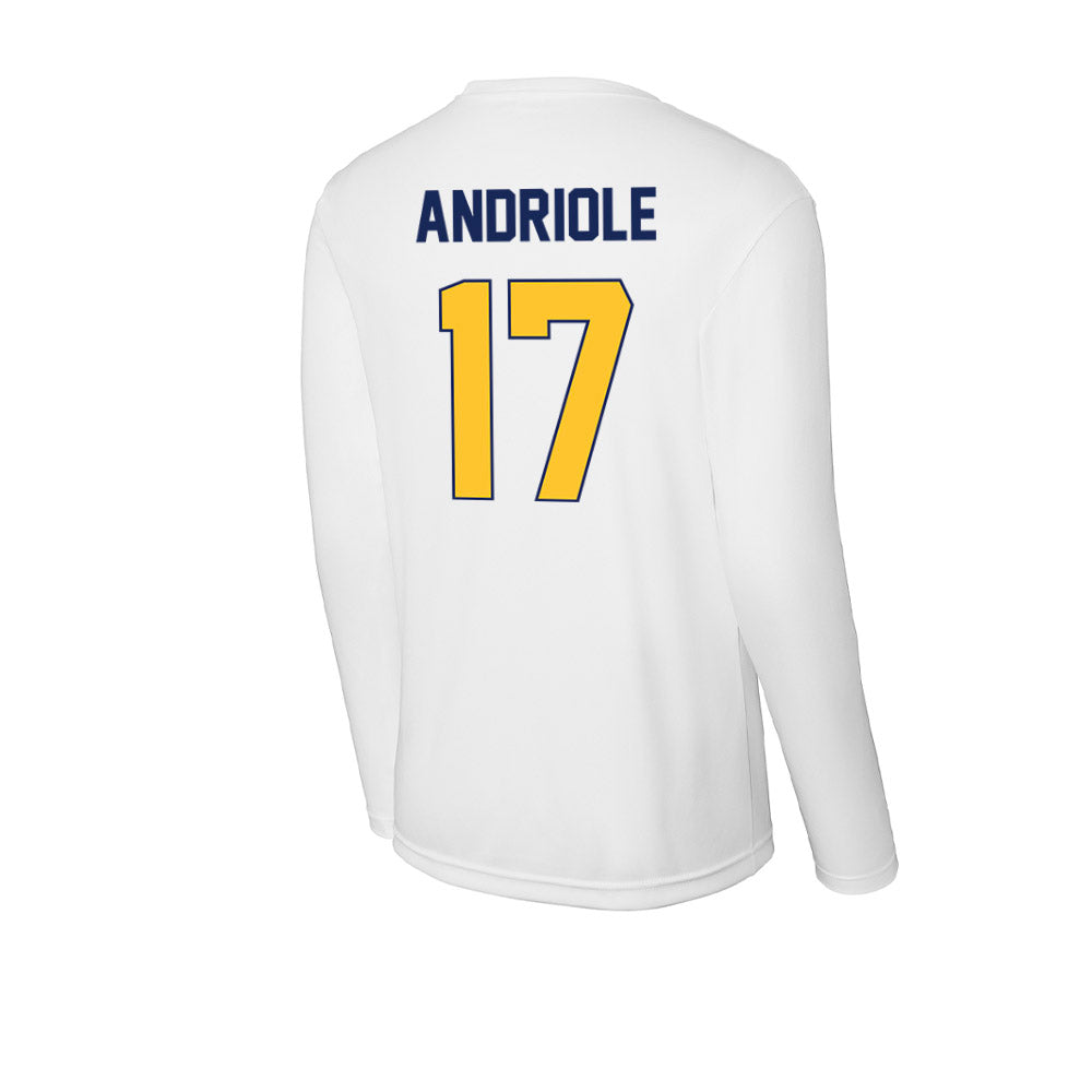 Marquette - NCAA Men's Lacrosse : Thomas Andriole - Activewear Long Sleeve T-Shirt-1