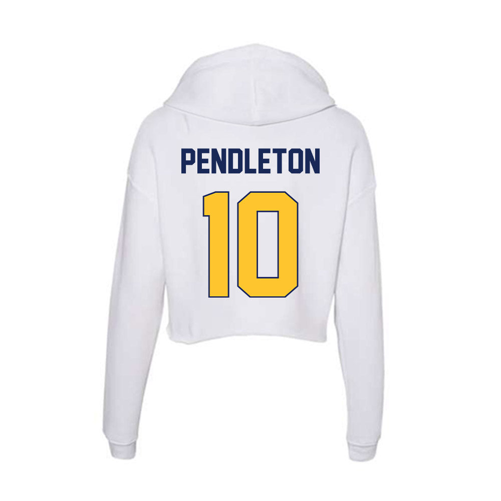 Marquette - NCAA Men's Soccer : Nico Pendleton - Women's Crop Fleece Hoodie-1