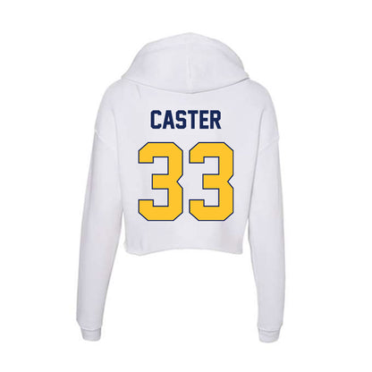 Marquette - NCAA Men's Lacrosse : Chandler Caster - Women's Crop Fleece Hoodie-1