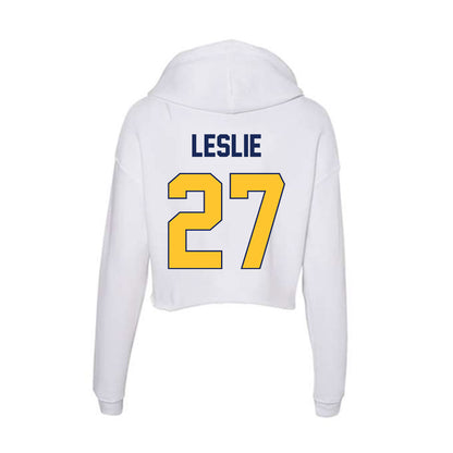 Marquette - NCAA Men's Lacrosse : Parker Leslie - Women's Crop Fleece Hoodie-1