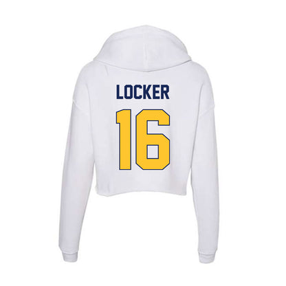 Marquette - NCAA Men's Soccer : Grant Locker - Classic Shersey Women's Crop Fleece Hooded Sweatshirt-1