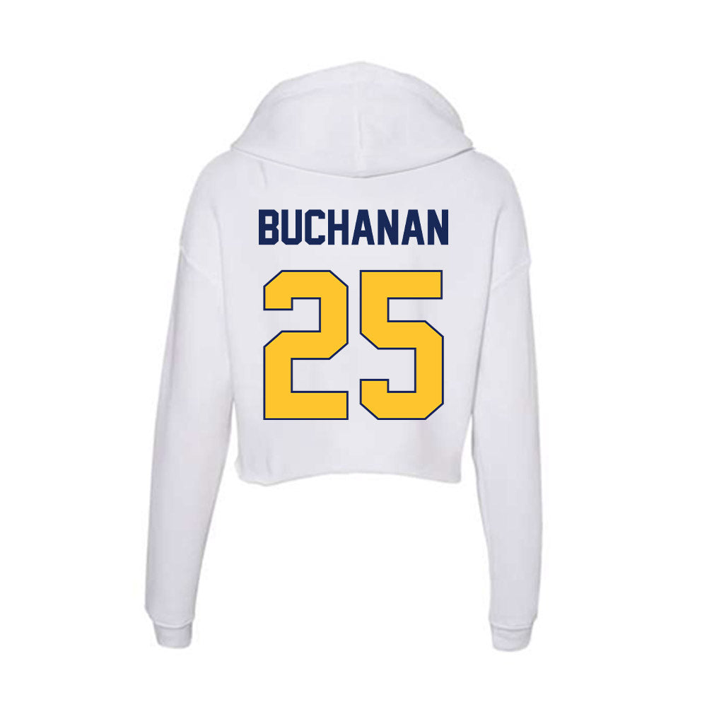 Marquette - NCAA Men's Soccer : Joey Buchanan - Women's Crop Fleece Hoodie-1