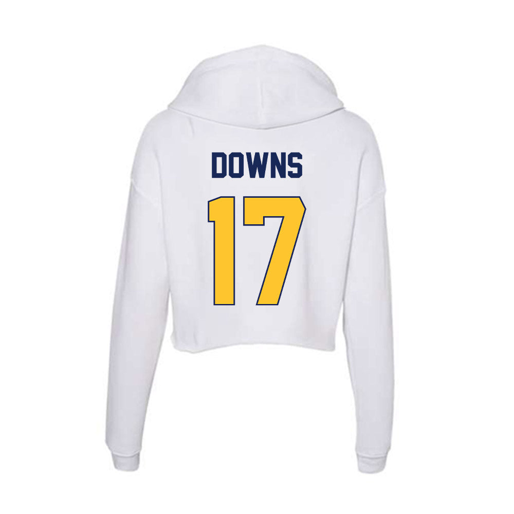 Marquette - NCAA Women's Soccer : Cate Downs - Classic Shersey Women's Crop Fleece Hooded Sweatshirt-1