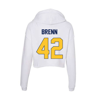 Marquette - NCAA Men's Basketball : Braeden Brenn - Women's Crop Fleece Hoodie-1