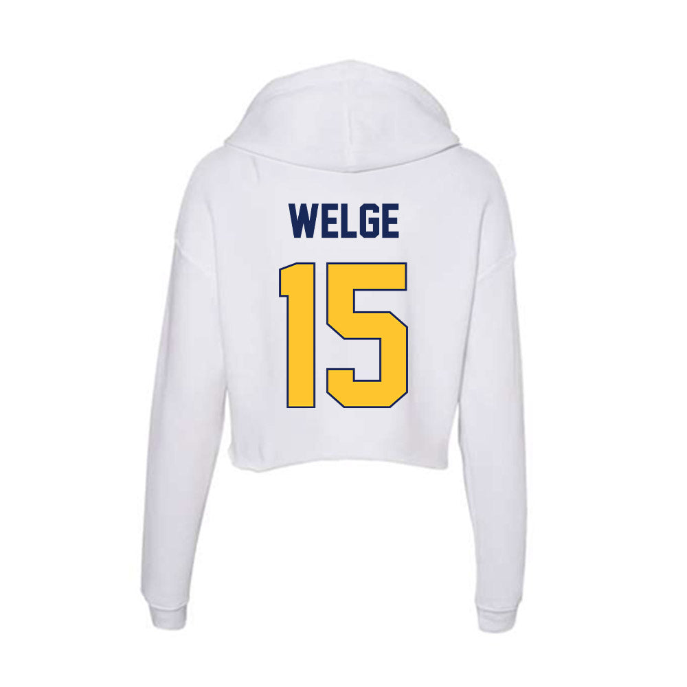 Marquette - NCAA Women's Volleyball : Molly Welge - Classic Shersey Women's Crop Fleece Hoodie-1