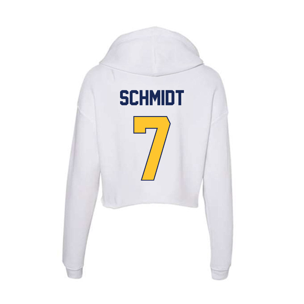 Marquette - NCAA Women's Volleyball : Keira Schmidt - Classic Shersey Women's Crop Fleece Hooded Sweatshirt-1