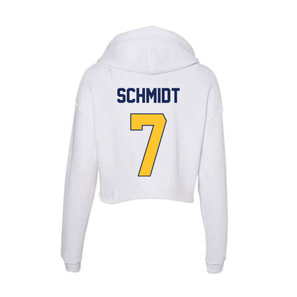 Marquette - NCAA Women's Volleyball : Keira Schmidt - Classic Shersey Women's Crop Fleece Hooded Sweatshirt-1
