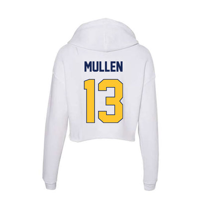 Marquette - NCAA Men's Lacrosse : Tucker Mullen - Women's Crop Fleece Hoodie-1
