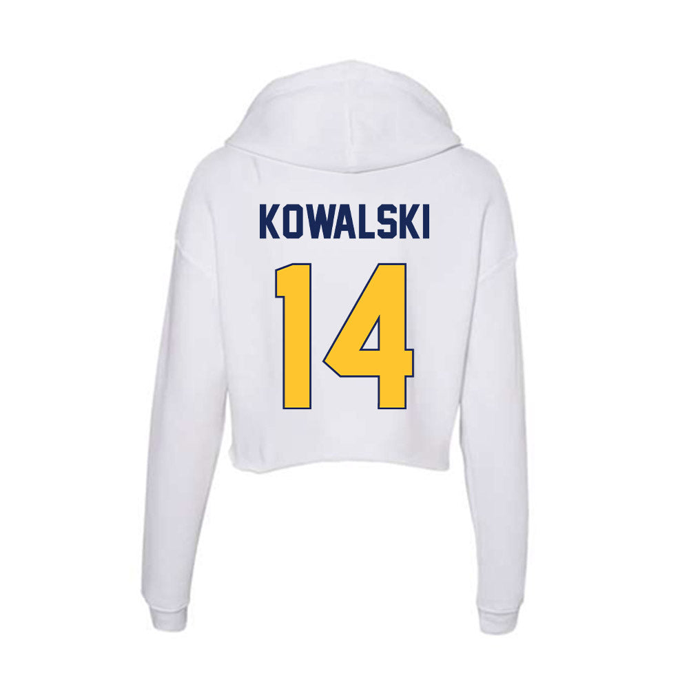 Marquette - NCAA Women's Volleyball : Annika Kowalski - Classic Shersey Women's Crop Fleece Hoodie-1