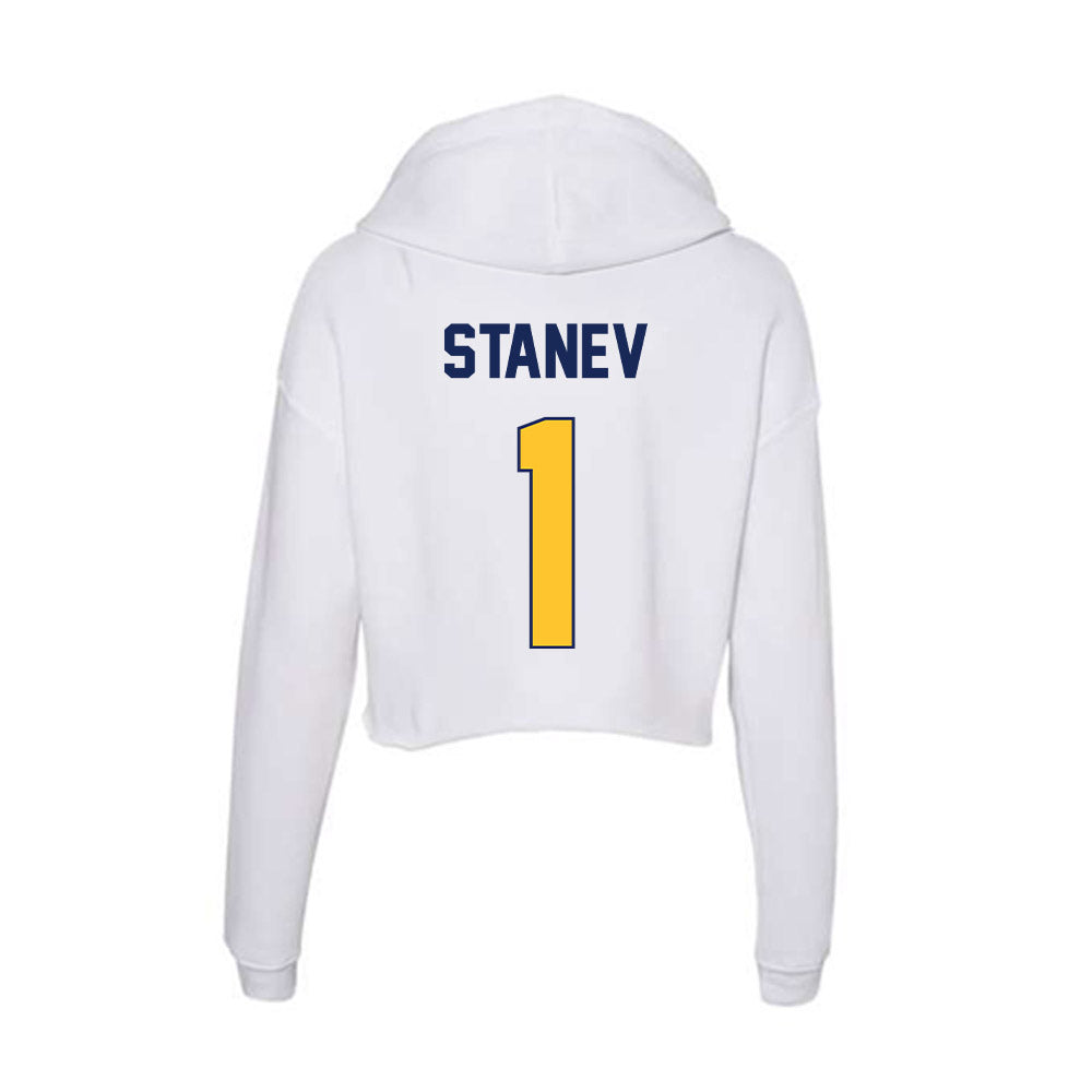 Marquette - NCAA Women's Volleyball : Julia Stanev - Classic Shersey Women's Crop Fleece Hoodie-1