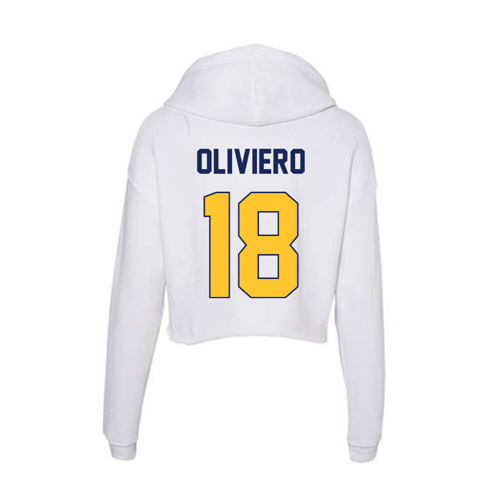 Marquette - NCAA Women's Soccer : Capri Oliviero - Women's Crop Fleece Hoodie-1