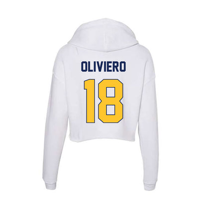 Marquette - NCAA Women's Soccer : Capri Oliviero - Women's Crop Fleece Hoodie-1
