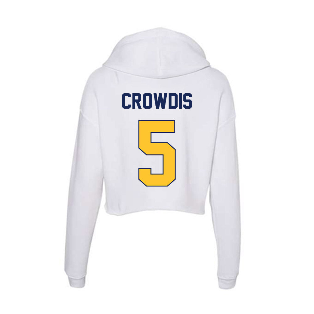Marquette - NCAA Men's Basketball : Colton Crowdis - Classic Shersey Women's Crop Fleece Hoodie-1