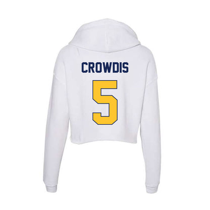 Marquette - NCAA Men's Basketball : Colton Crowdis - Classic Shersey Women's Crop Fleece Hoodie-1