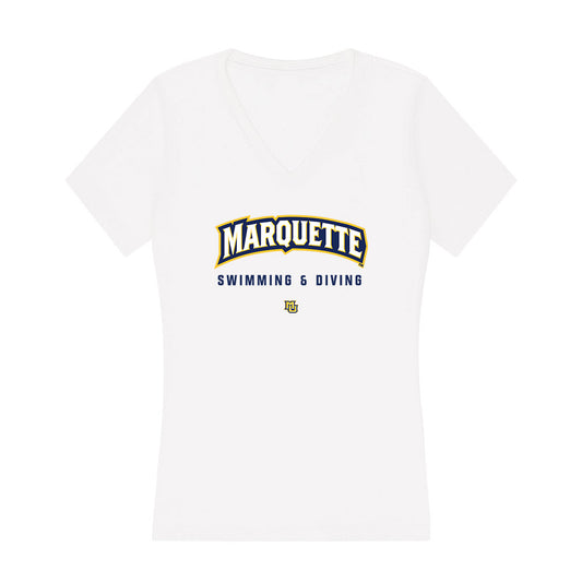Marquette - NCAA Women's Swimming & Diving : Alexis Gliniecki - Classic Shersey Women's V-Neck T-Shirt-0