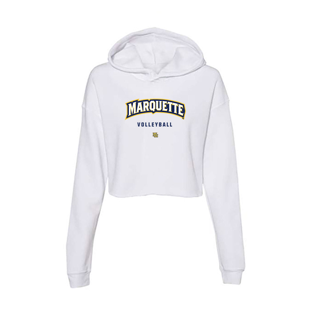 Marquette - NCAA Women's Volleyball : Aubrey Hicks - Classic Shersey Women's Crop Fleece Hoodie-0