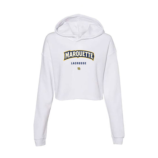 Marquette - NCAA Men's Lacrosse : Pierce Johnstone Clark - Women's Crop Fleece Hoodie-0