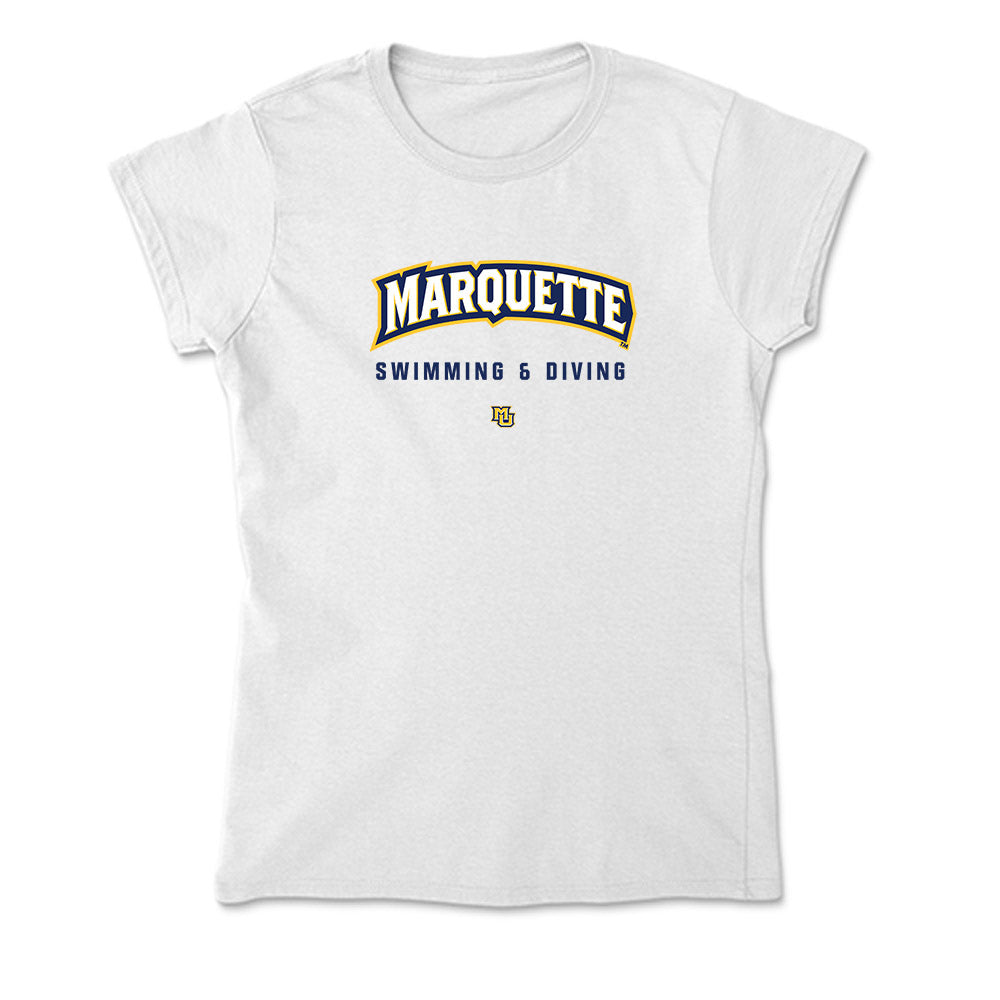 Marquette - NCAA Women's Swimming & Diving : Raleigh Kaul - Classic Shersey Soft Style Women’s T-Shirt-0