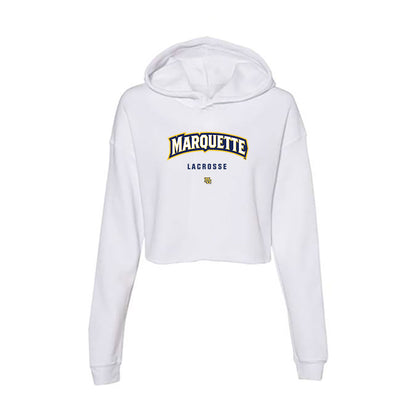 Marquette - NCAA Women's Lacrosse : Reese Heim - Women's Crop Fleece Hoodie-0