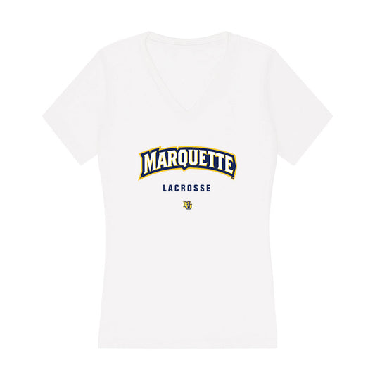 Marquette - NCAA Women's Lacrosse : Mckenna Farrell - Women's V-Neck T-Shirt-0