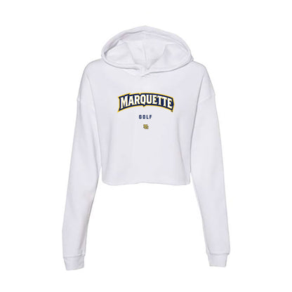 Marquette - NCAA Men's Golf : Holden Orofino - Women's Crop Fleece Hoodie-0