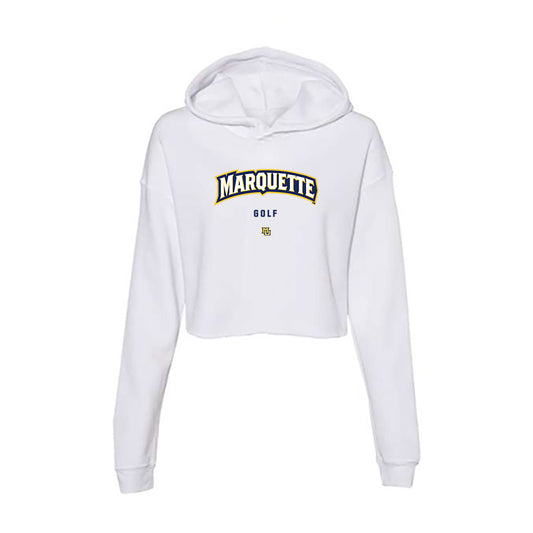Marquette - NCAA Men's Golf : Holden Orofino - Women's Crop Fleece Hoodie-0