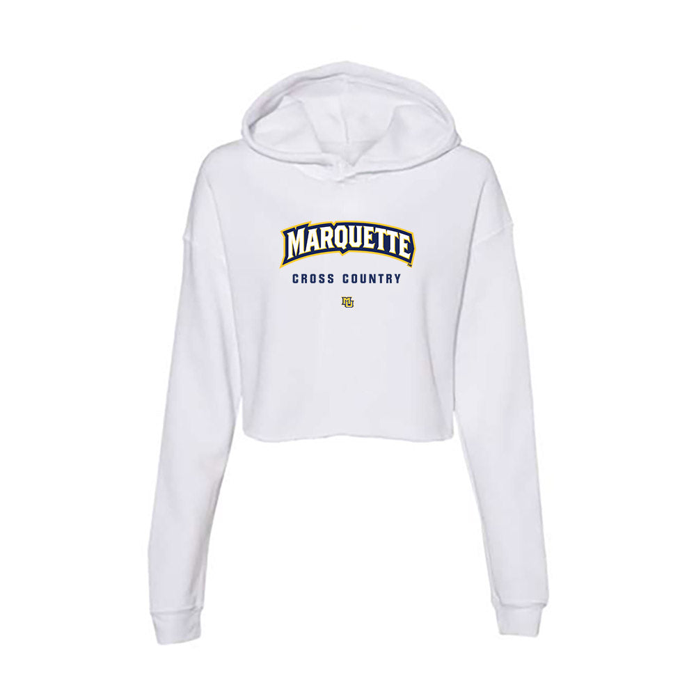 Marquette - NCAA Men's Cross Country : Dylan Riniker - Women's Crop Fleece Hoodie-0