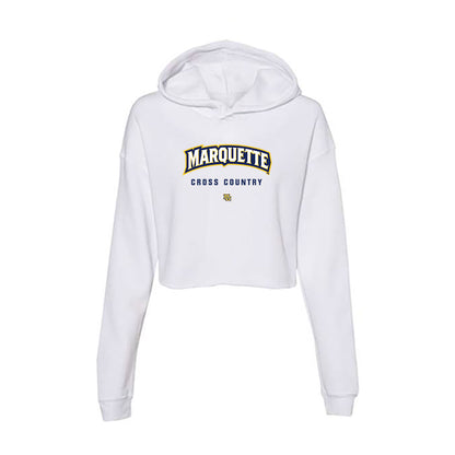 Marquette - NCAA Men's Cross Country : Dylan Riniker - Women's Crop Fleece Hoodie-0