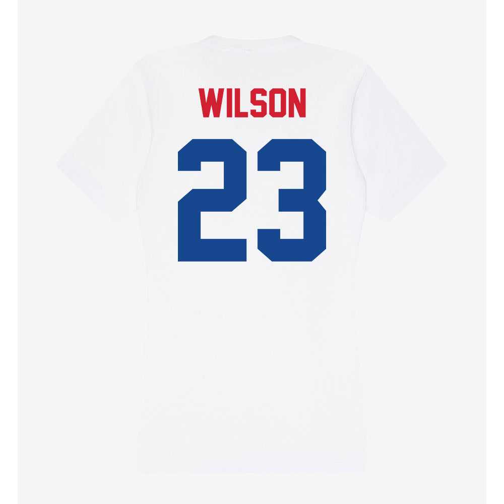 SMU - NCAA Women's Soccer : Hayden Wilson - Women's V-Neck T-Shirt-1