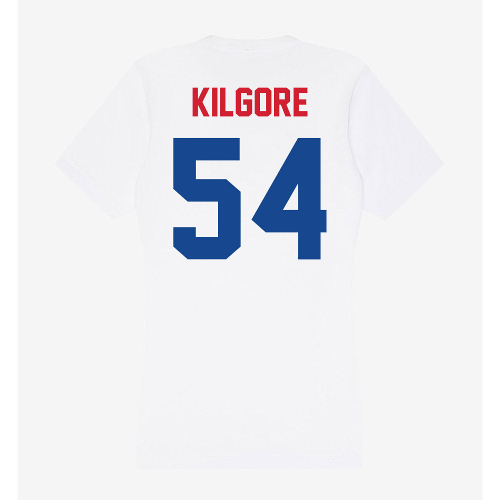 SMU - NCAA Football : Alexander Kilgore - Women's V-Neck T-Shirt-1