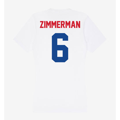 SMU - NCAA Women's Soccer : Ella Zimmerman - Women's V-Neck T-Shirt-1