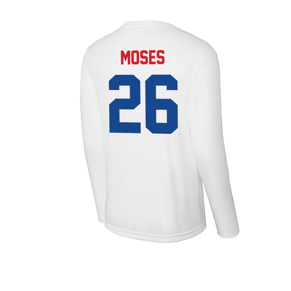 SMU - NCAA Football : Jaylen Moses - Activewear Long Sleeve T-Shirt-1