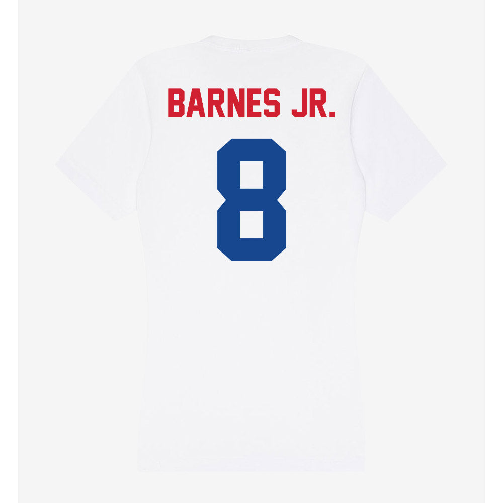 SMU - NCAA Football : Marcellus Barnes Jr. - Women's V-Neck T-Shirt-1