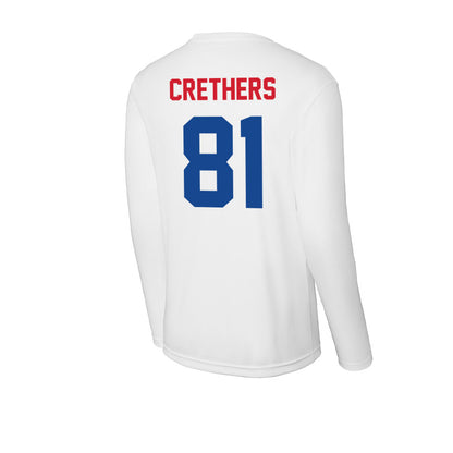 SMU - NCAA Football : Ty Crethers - Activewear Long Sleeve T-Shirt-1