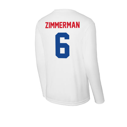 SMU - NCAA Women's Soccer : Ella Zimmerman - Activewear Long Sleeve T-Shirt-1