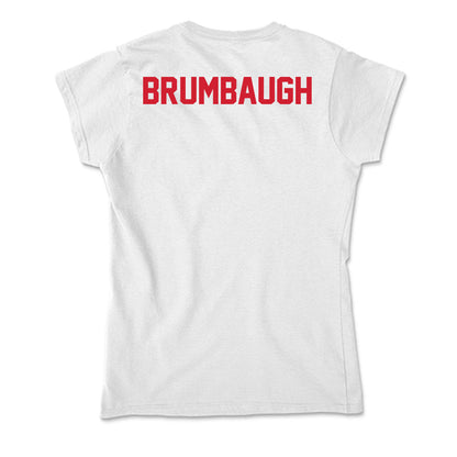 SMU - NCAA Men's Basketball : Rowan Brumbaugh - Soft Style Women’s T-Shirt-1