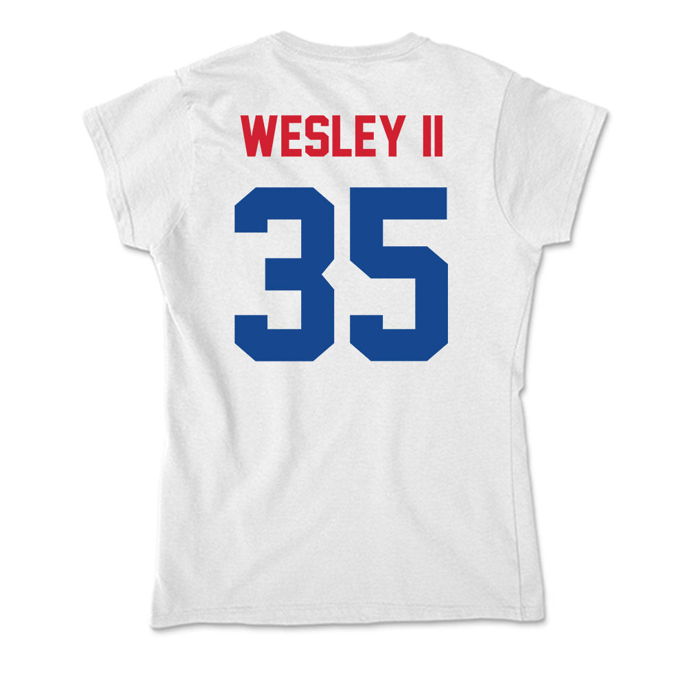 SMU - NCAA Football : Dante Wesley II - Soft Style Women’s T-Shirt-1