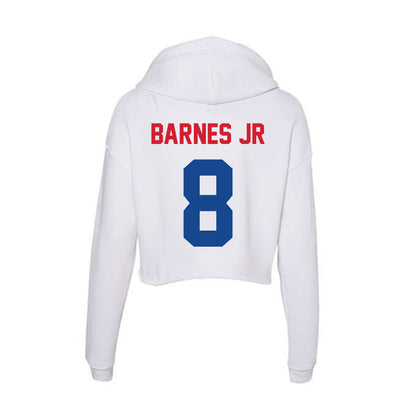 SMU - NCAA Football : Marcellus Barnes Jr - Women's Crop Fleece Hooded Sweatshirt-1