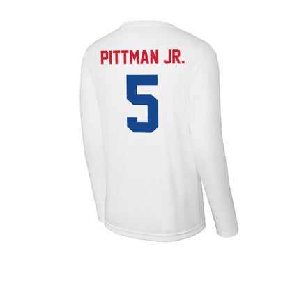 SMU - NCAA Football : Randy Pittman Jr. - Activewear Long Sleeve T-Shirt-1