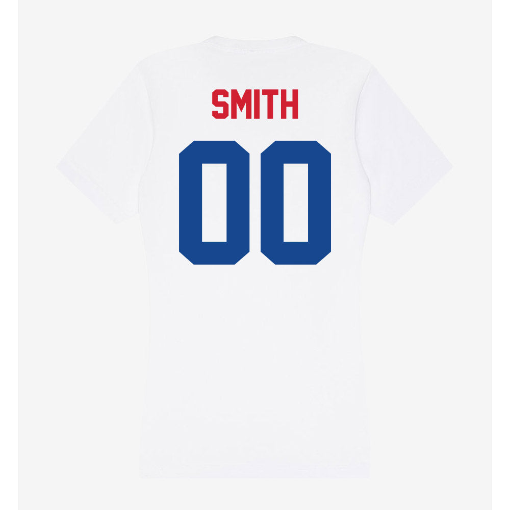 SMU - NCAA Football : Wyat Smith - Women's V-Neck T-Shirt-1