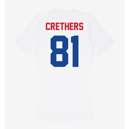 SMU - NCAA Football : Ty Crethers - Women's V-Neck T-Shirt-1
